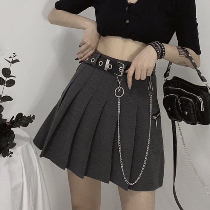 [Mã WASKT304 giảm 15% tối đa 30K đơn 99K] Chân váy tennis xếp li kèm thắt lưng dây xích cá tính, năng động, thời trang | BigBuy360 - bigbuy360.vn