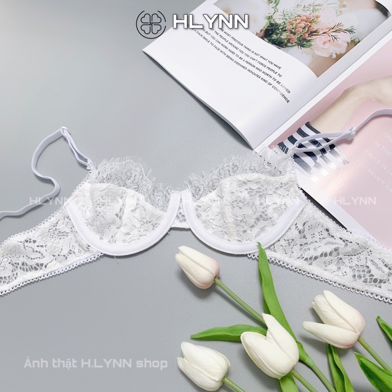 Áo lót ren bralette có gọng không mút m140