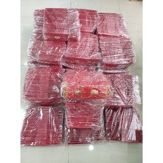 Sỉ bao lì xì thần tài mạ vàng 100 cái bao rẻ