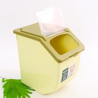 THÙNG ĐỰNG GẠO 15 KG CÓ BÁNH XE [SIZE TO] NA