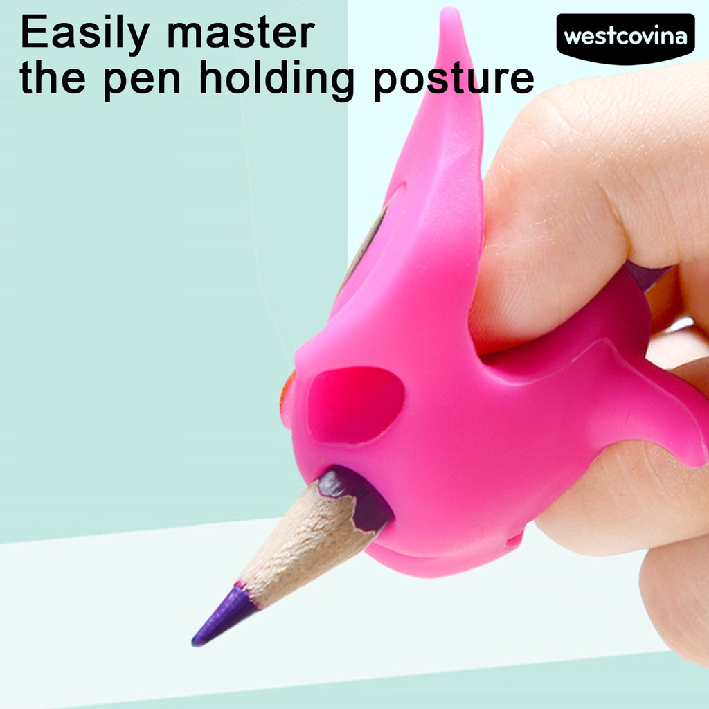 [Hot]✍Dụng Cụ Cầm Bút Silicone Hỗ Trợ Sửa Tư Thế Viết Cho Học Sinh