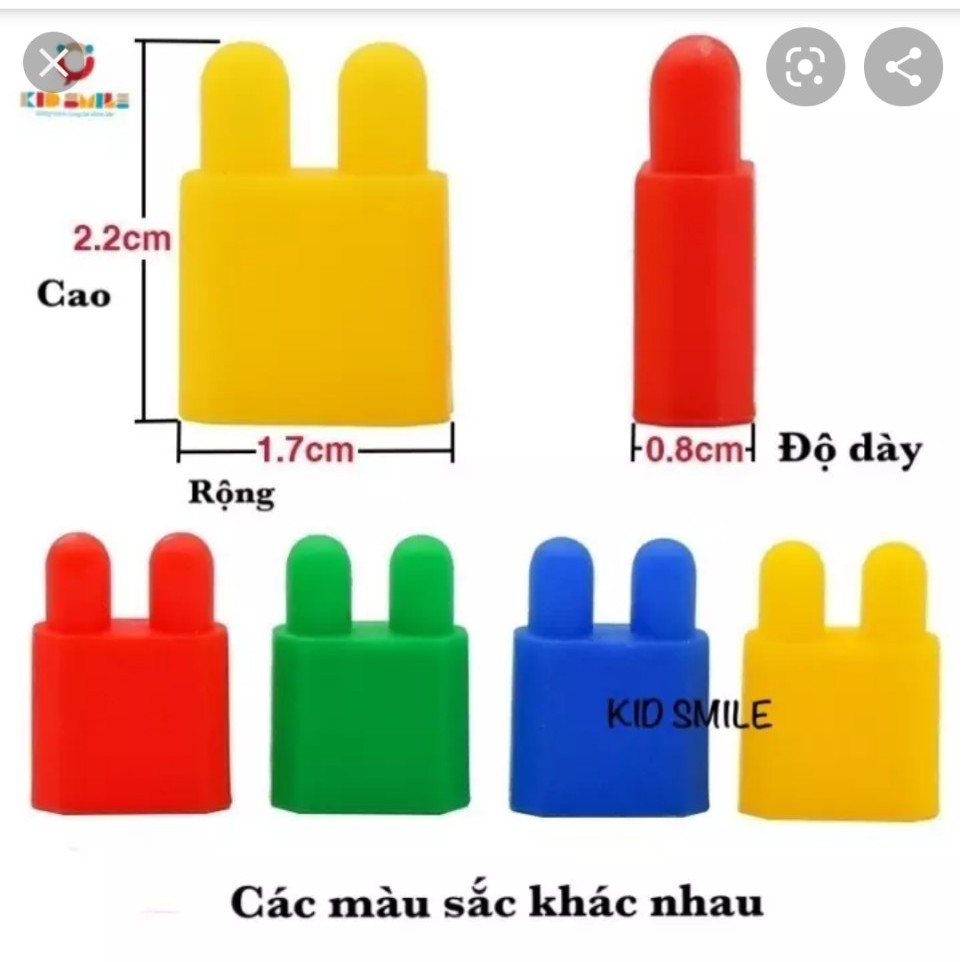 Túi 230 hạt xếp hình nhựa nguyên sinh an toàn nhiều màu sắc cho bé từ 3 tuổi