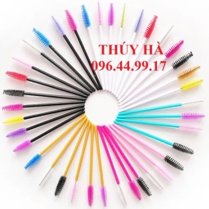 Chổi chải mi nối ( BỊCH 50 CÂY)_dụng cụ nối mi_THÚY HÀ