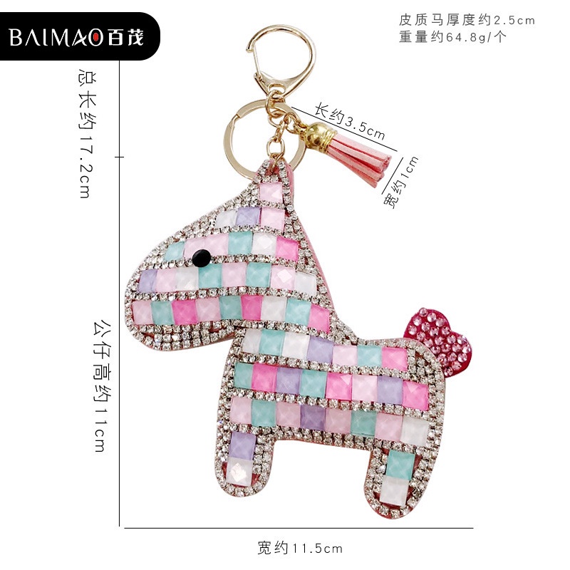 Móc khóa búp bê hoạt hình dễ thương cho bé gái ba lô xe hơi