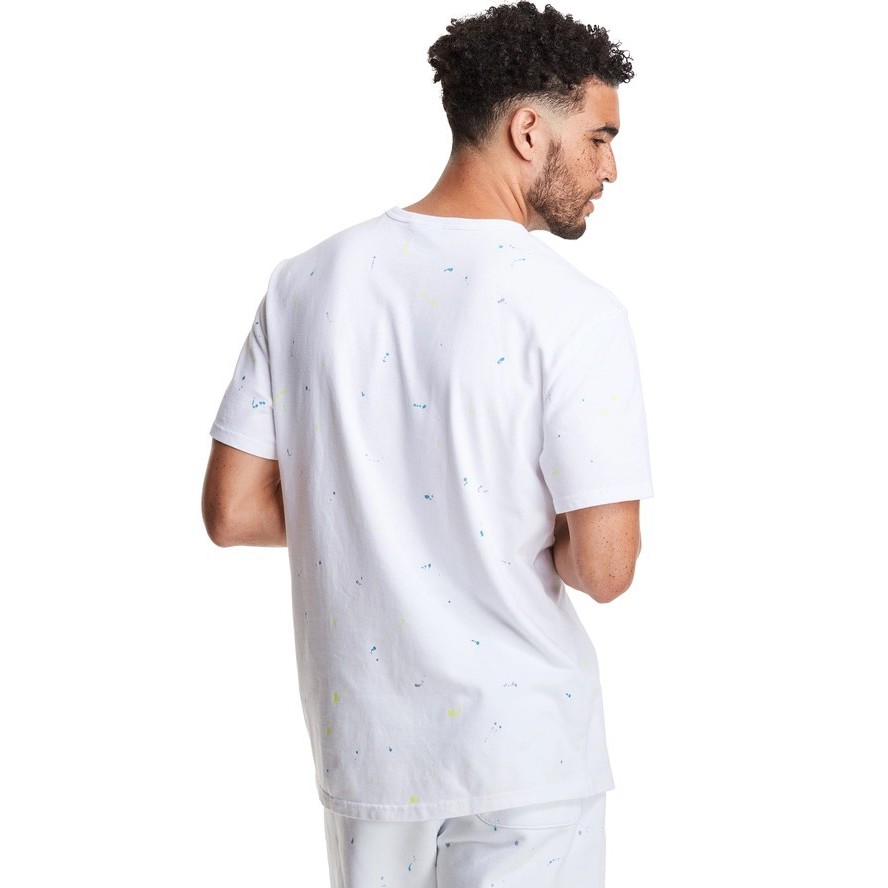 Áo thun thời trang unisex họa tiết vẩy sơn, chất liệu cotton 4c mềm mịn mát 4905