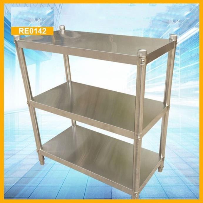 RE0142 - Kệ bếp inox 3 tầng - Kệ nhà bếp inox cao cấp - Kệ để đồ nhà bếp inox