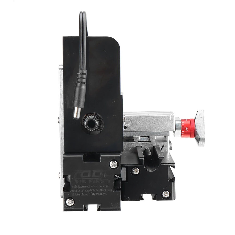 Máy khoan mài tiện mini đa năng để bàn 12V DC 2A 24W Lathe machine The First