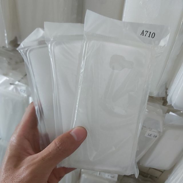 Bộ 3 chiếc ốp lưng cho galaxy A7 2016 silicon trong suốt siêu mỏng(loại tốt)