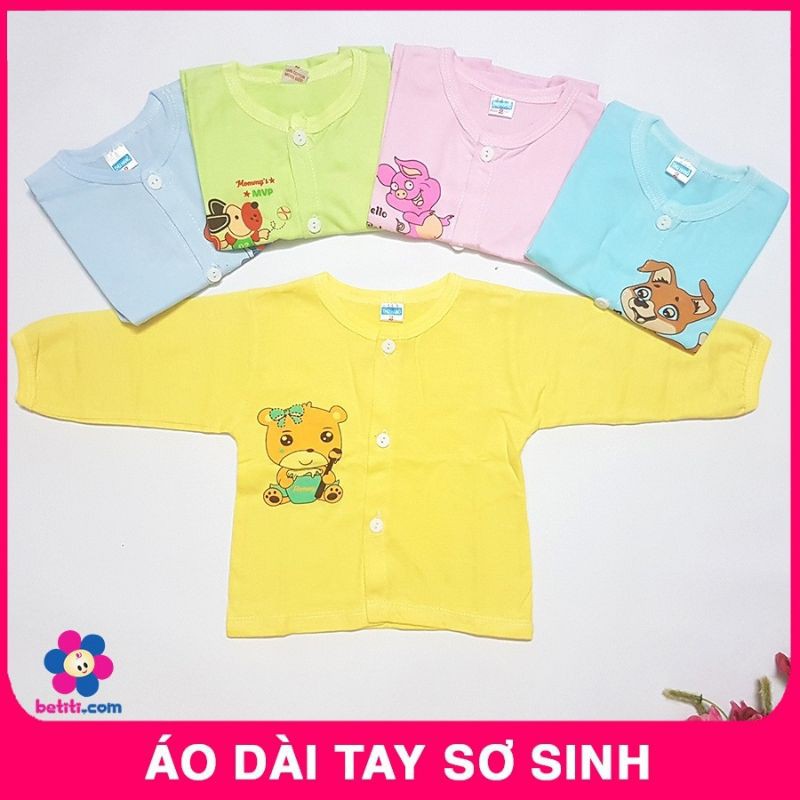 Áo sơ sinh cotton dài tay cho bé/nhiều mẫu