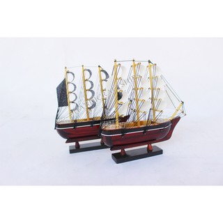 Combo 2 thuyền buồm mini 20cm Đen & Trắng