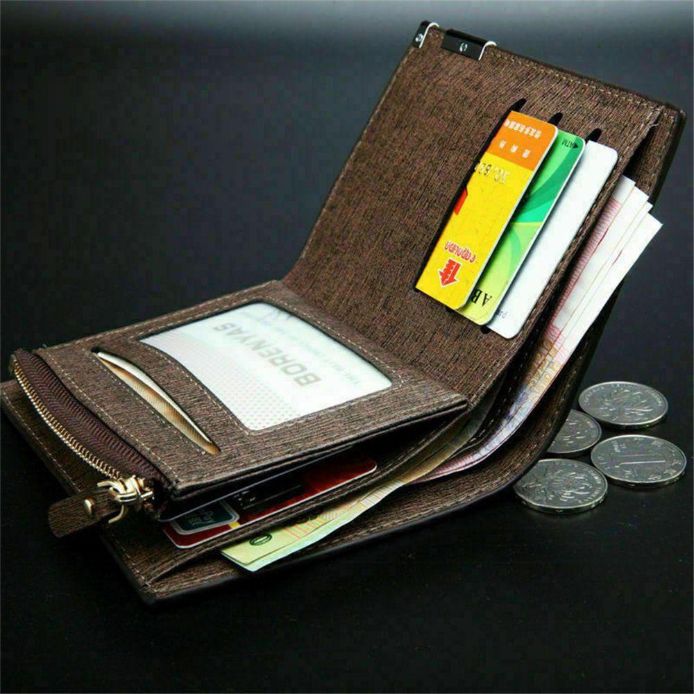 Ví Đựng Thẻ 24 Ngăn Có Khóa Kéo Phong Cách Doanh Nhân Sang Trọng Ốp