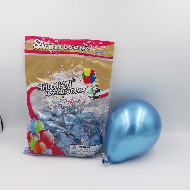 Set 50 Bong Bóng Cao Su 5 Inch Màu Vàng Hồng Dùng Trang Trí Tiệc Cưới / Sinh Nhật