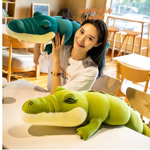 Gối Ôm Cá Sấu Chúa - Gấu Bông Cá Sấu Dài Size Siêu To Vải Nhung Mịn Misino Hàn Quốc Cao Cấp Dành Cho Bạn Bè Người Thương