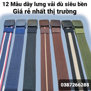 Dây Lưng Nam Vải Dù Phong Cách Cá Tính,12 mẫu thắt lưng nam đẹp vải dù lính mỹ KHÓA LUỒN DÂY