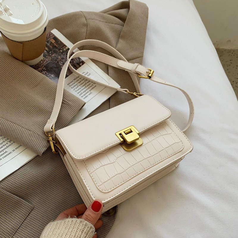 Túi xách nữ đeo chéo đẹp kẹp nách đeo vai cao cấp khoá gập màu sắc basic dễ phối đồ phong cách thời trang Hàn Quốc M120