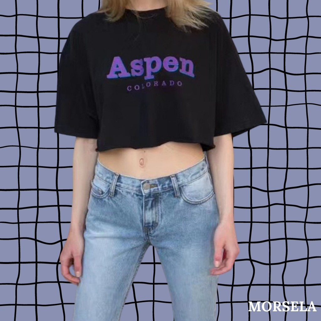 Áo croptop rộng tay lỡ ASPEN cá tính dành cho nữ - Morsela