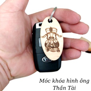 Móc Khóa Hình Ông Thần Tài - Gắn Trên Ô Tô, Xe Máy, Cặp Da