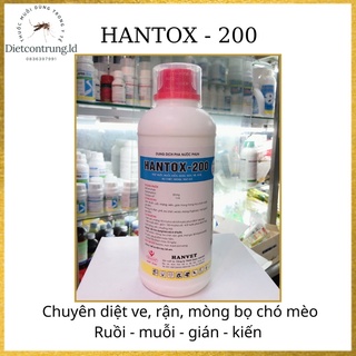 HANTOX - 200 /1000ml (chuyên trị bọ chó mèo, ve, rận)
