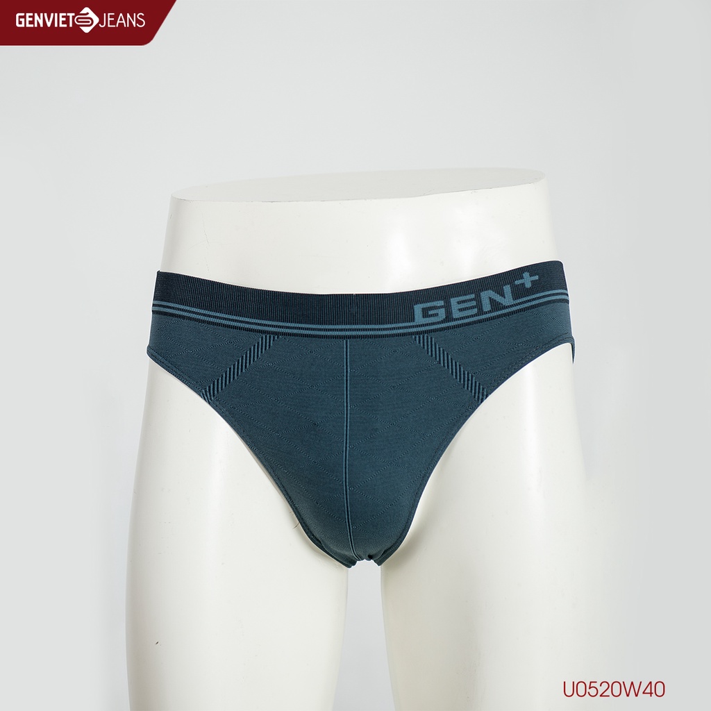 Quần Sịp Lót Nam Genviet Jeans Plus Dáng Tam Giác Chất Liệu Cotton Co DãU0520W40