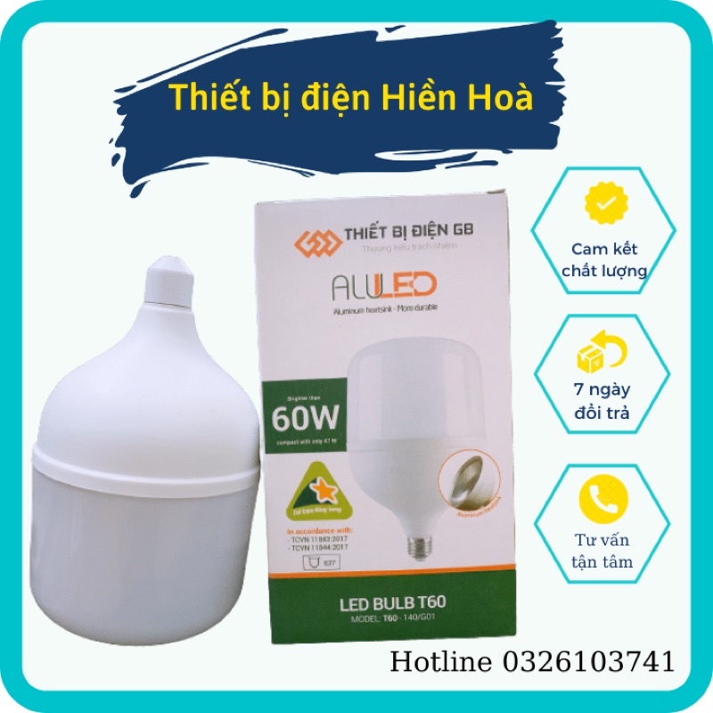 Bóng đèn led 60w - siêu sáng, siêu tiết kiệm điện
