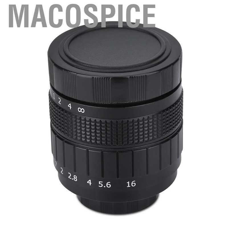 Ống kính Macospice Fujian thích hợp cho camera C / 1.7 in màu đen