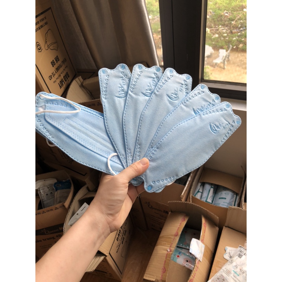 THÙNG 300 CHIẾC KHẨU TRANG KHÁNG KHUẨN 4D MASK BẢO HUY KF94