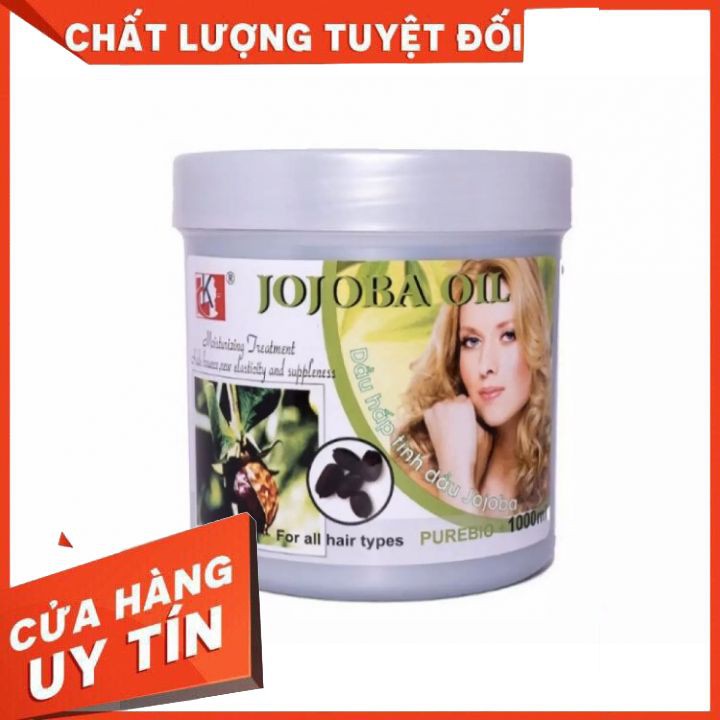 [chính hãng ]hấp dầu  dầu xả tóc jijoba 1000ml xả tóc mềm mượt  phục hồi tóc yếu dùng thay cho dầu xả hàng ngày