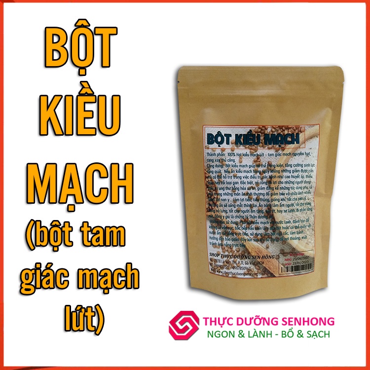 Bột kiều mạch lứt  Bột tam giác mạch lứt rang xay thơm - mịn - bổ dưỡng