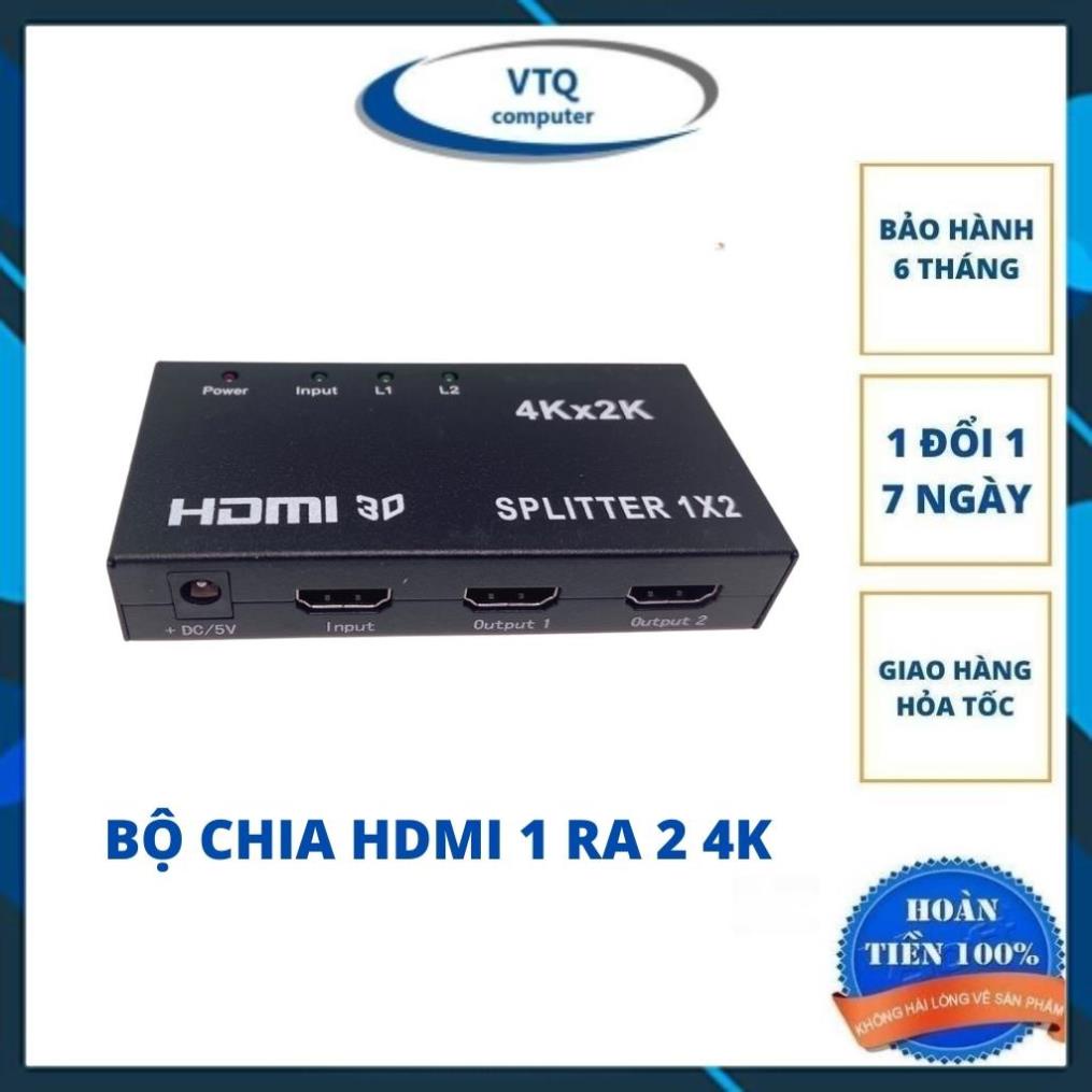 Bộ chia hdmi 1 ra 2 4Kx2K hàng tốt. bảo hành 6 tháng