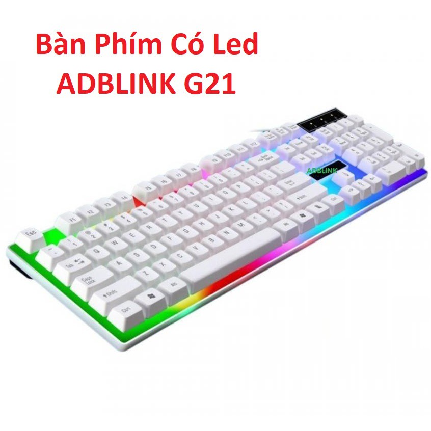 Bộ Bàn Phím Giả Cơ Kèm Chuột Leopard G21 Có LED 7 Màu Ấn Tượng