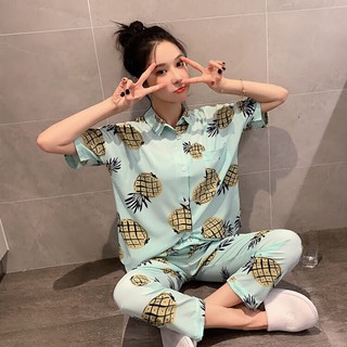 Đồ bộ Lụa Satin cao cấp mát lạnh mặc nhà - Dạo phố Mặc nhà