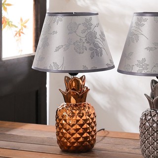 [ Xước sơn ] Đèn ngủ gốm sứ quả dứa màu cam xước sơn cần thanh lý DY16452C