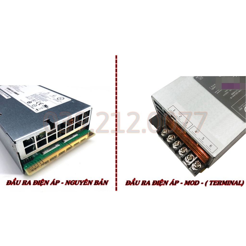 Nguồn Server 12V công suất 460W 38A tháo ra từ máy tính Chủ
