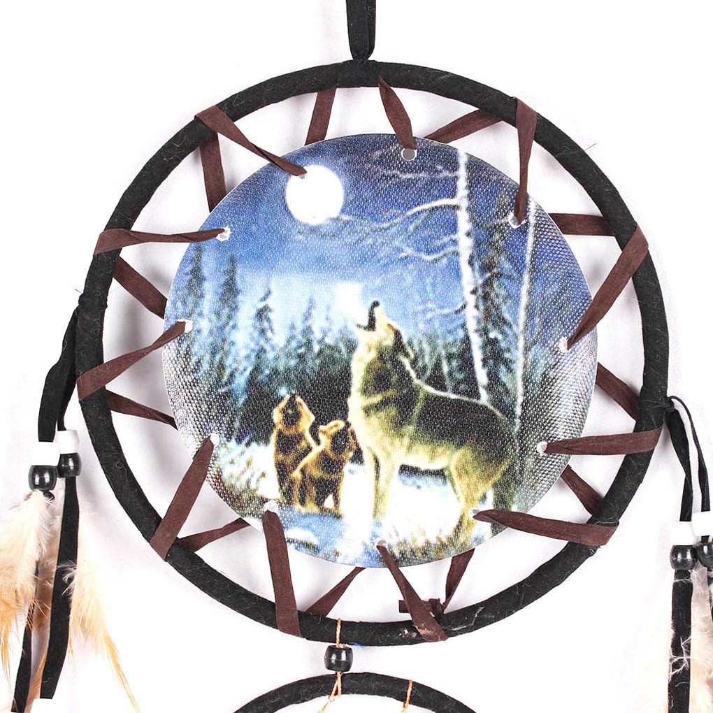 Lưới bắt giấc mơ Dreamcatcher đính lông vũ