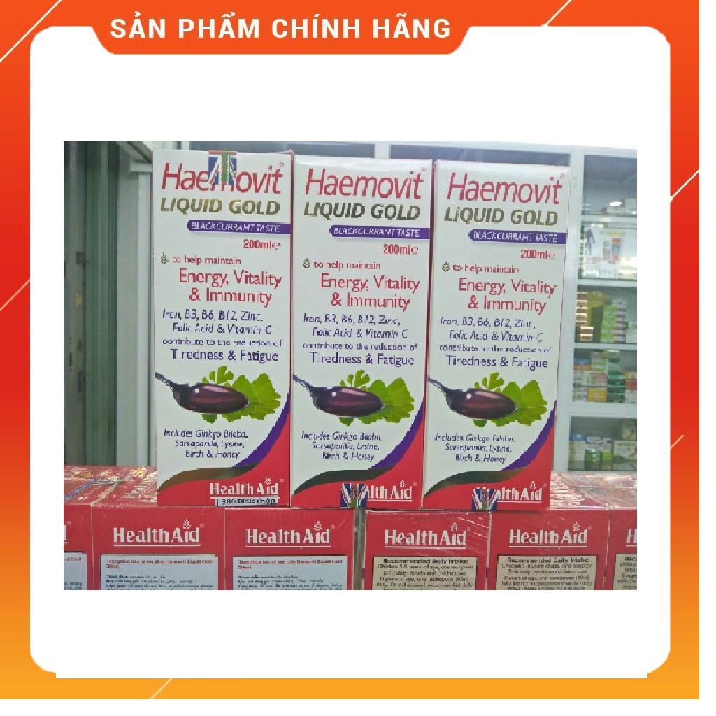 Haemovit Liquid Gold 200ml sự lựa chọn hoàn hảo cho người thiếu chất dinh dưỡng.