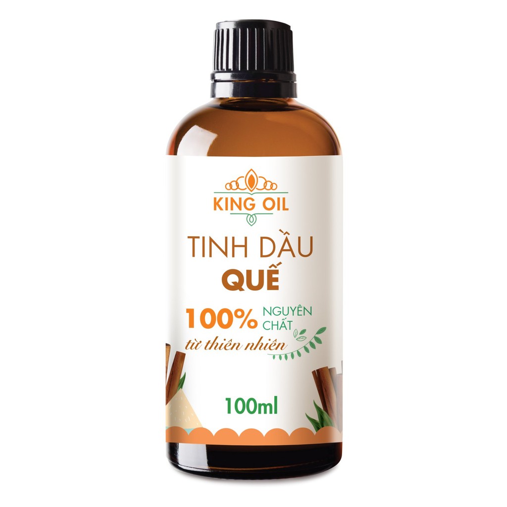 Tinh dầu vỏ quế KingOil nguyên chất từ thiên nhiên, thơm phòng, thư giãn, đuổi muỗi