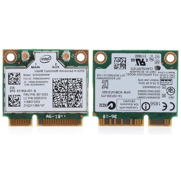 Card wifi laptop Intel Dual Band Centrino Advanced N6205 Wifi Card 6205
