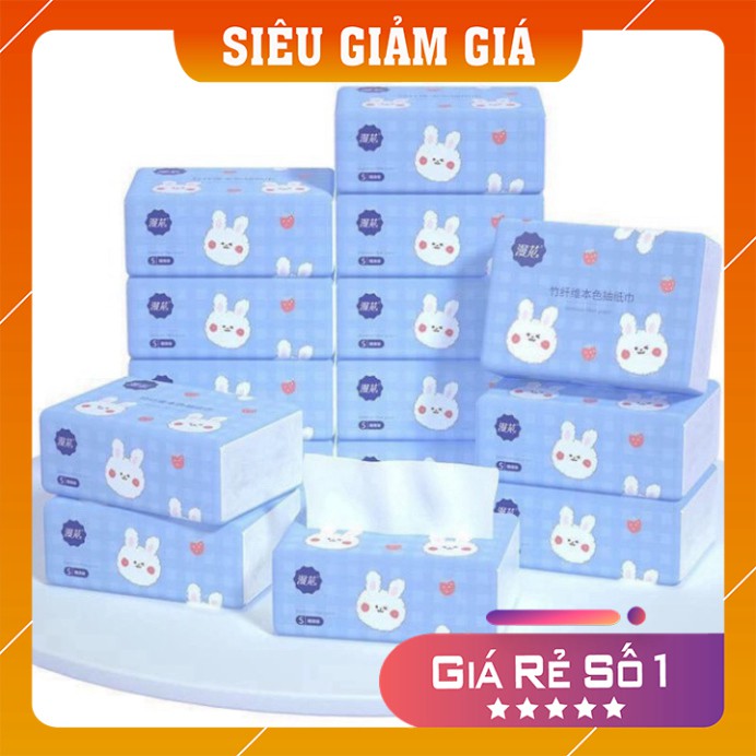 Khăn giấy ❣️𝑭𝒓𝒆𝒆𝒔𝒉𝒊𝒑❣️ Giấy ăn thỏ trắng siêu dai siêu mịn