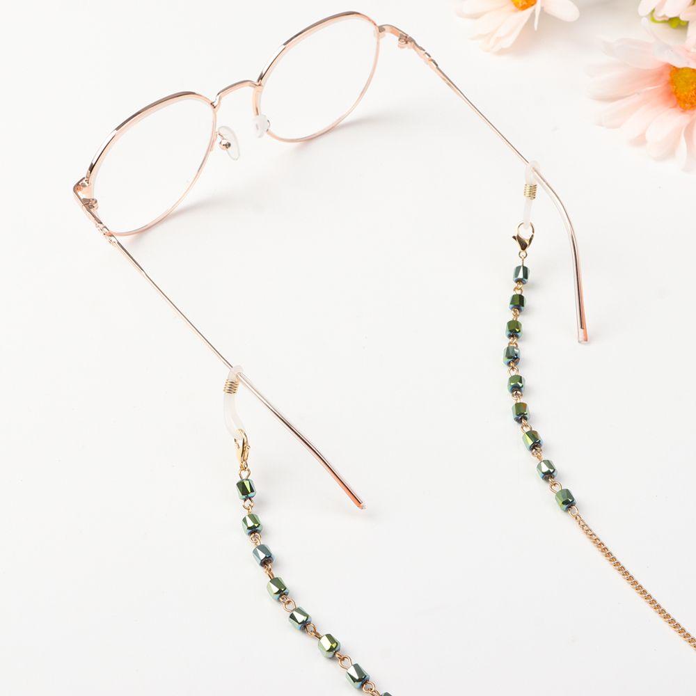 ESPO Dây Đeo Kính Đọc Sách Bằng Kim Loại Pha Lê Cho Nam &amp; Nữ