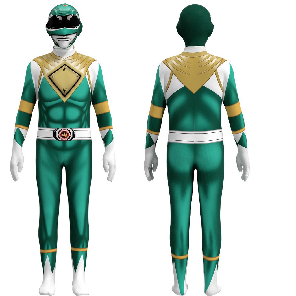 Bộ Áo Liền Quần Hóa Trang Siêu Anh Hùng Power Rangers Dành Cho Người Lớn Và Trẻ Em