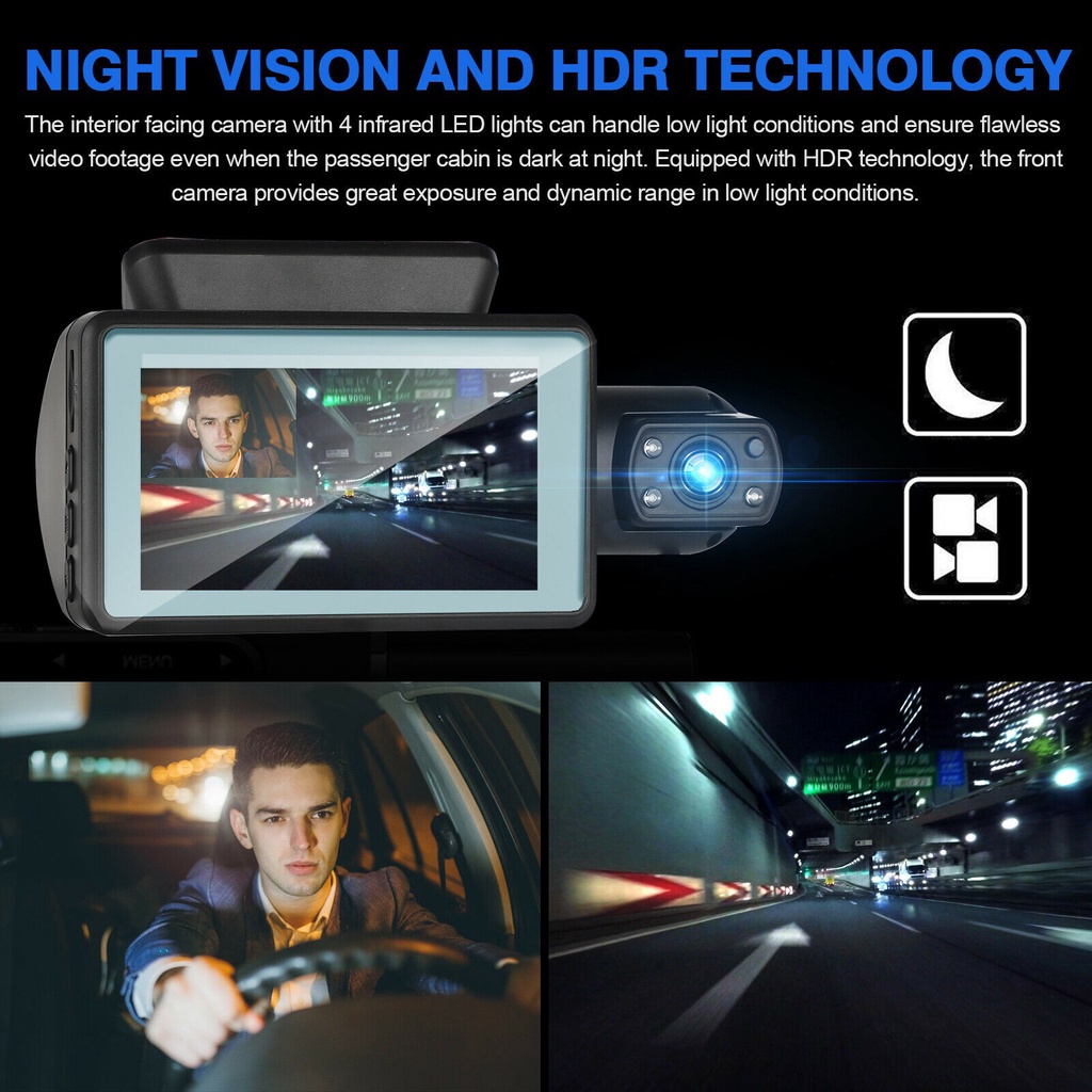 Camera Hành Trình Xe Hơi 3 "1080P Cảm Biến G
