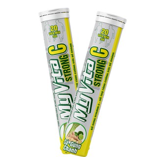 MYVITA STRONG C Sả Chanh Gừng (20 viên sủi)