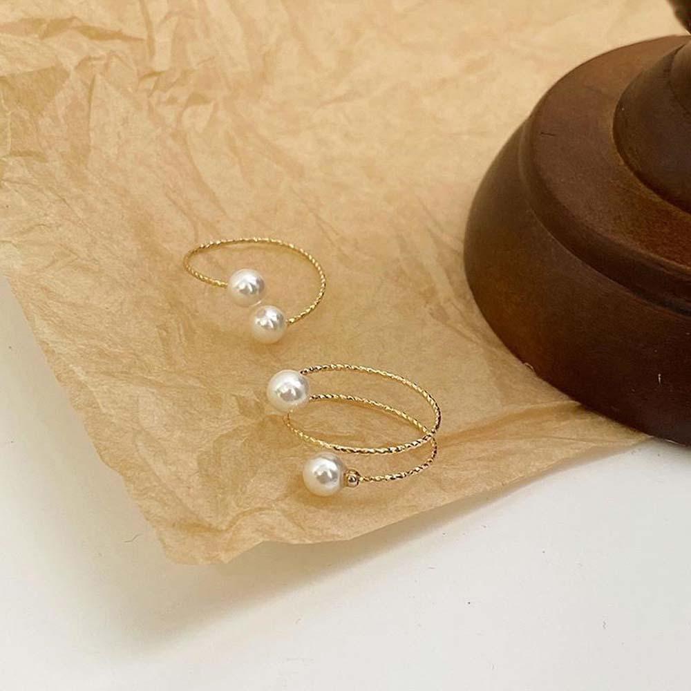 MXGOODS Nhẫn Hở Chất Liệu Hợp Kim Thiết Kế Tinh Tế Cho Nữ