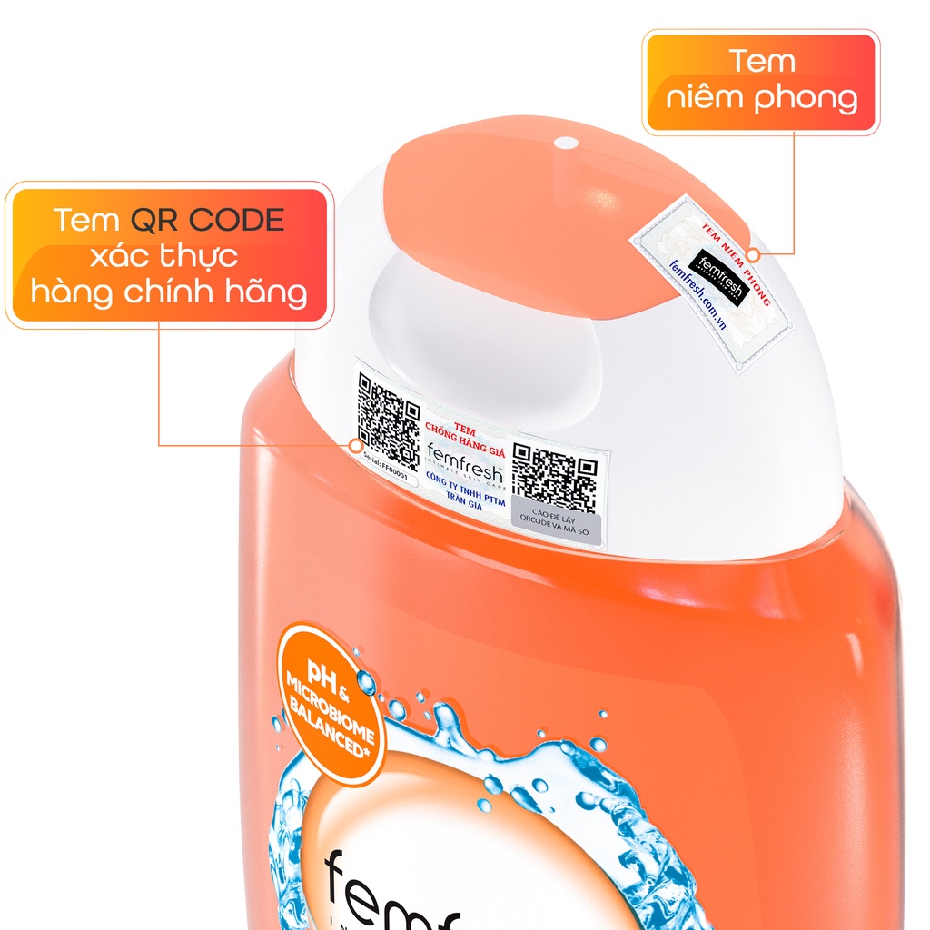 [CHE TÊN] Dung Dịch Vệ Sinh Phụ Nữ Femfresh Daily Intimate Wash 250ml - Khongcoson