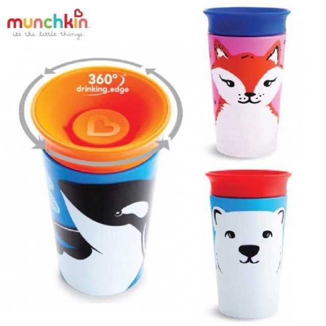 Cốc 360 độ Munchkin Deco chống đổ