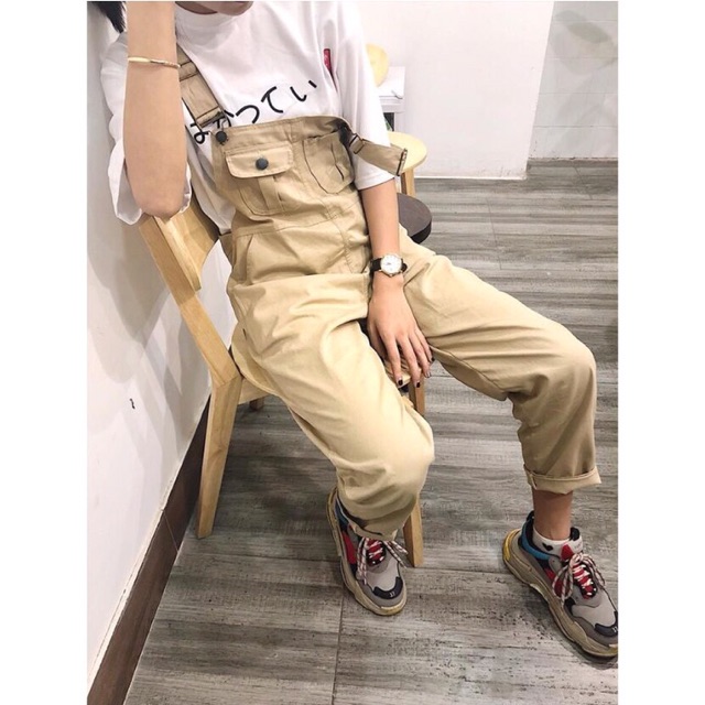 Yếm quần kaki dáng rộng cực xinh | BigBuy360 - bigbuy360.vn