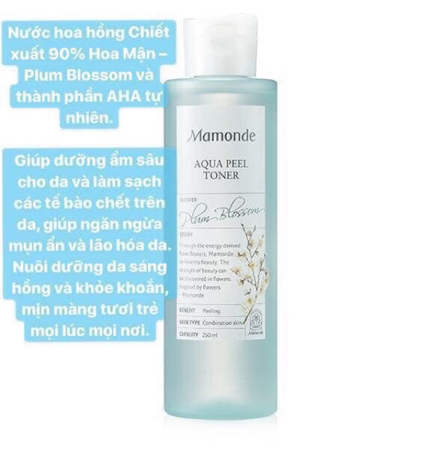 Nước hoa hồng #Mamonde Toner Hàn Quốc hàng auth giá sỉ