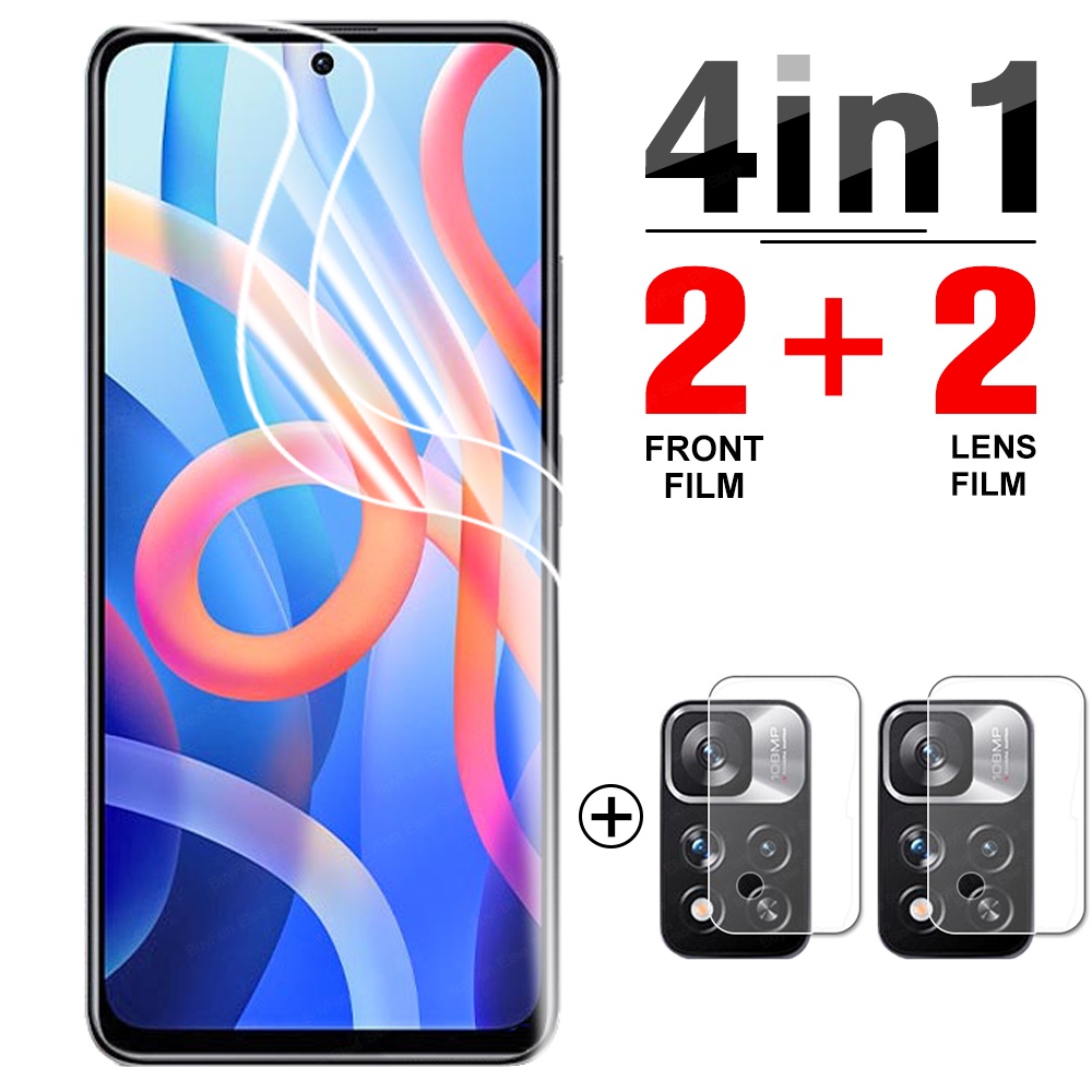 Phim Hydrogel 4 Trong 1 Bảo Vệ Màn Hình Cho Xiaomi Redmi Note 11T Redmi Note 11 Pro Plus 5G