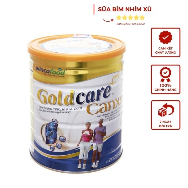 Sữa Canxi ⚡NHẬP 𝐒𝐇𝐎𝐏𝐀𝐍𝐇𝐊𝐇 GIẢM 2OK⚡Sữa canxi cho người già Goldcare 900g giúp xương luôn chắc khoẻ