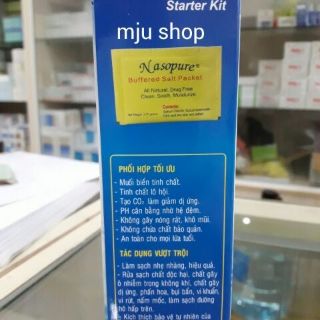 Bình NasalRinse + 10 gói muối
